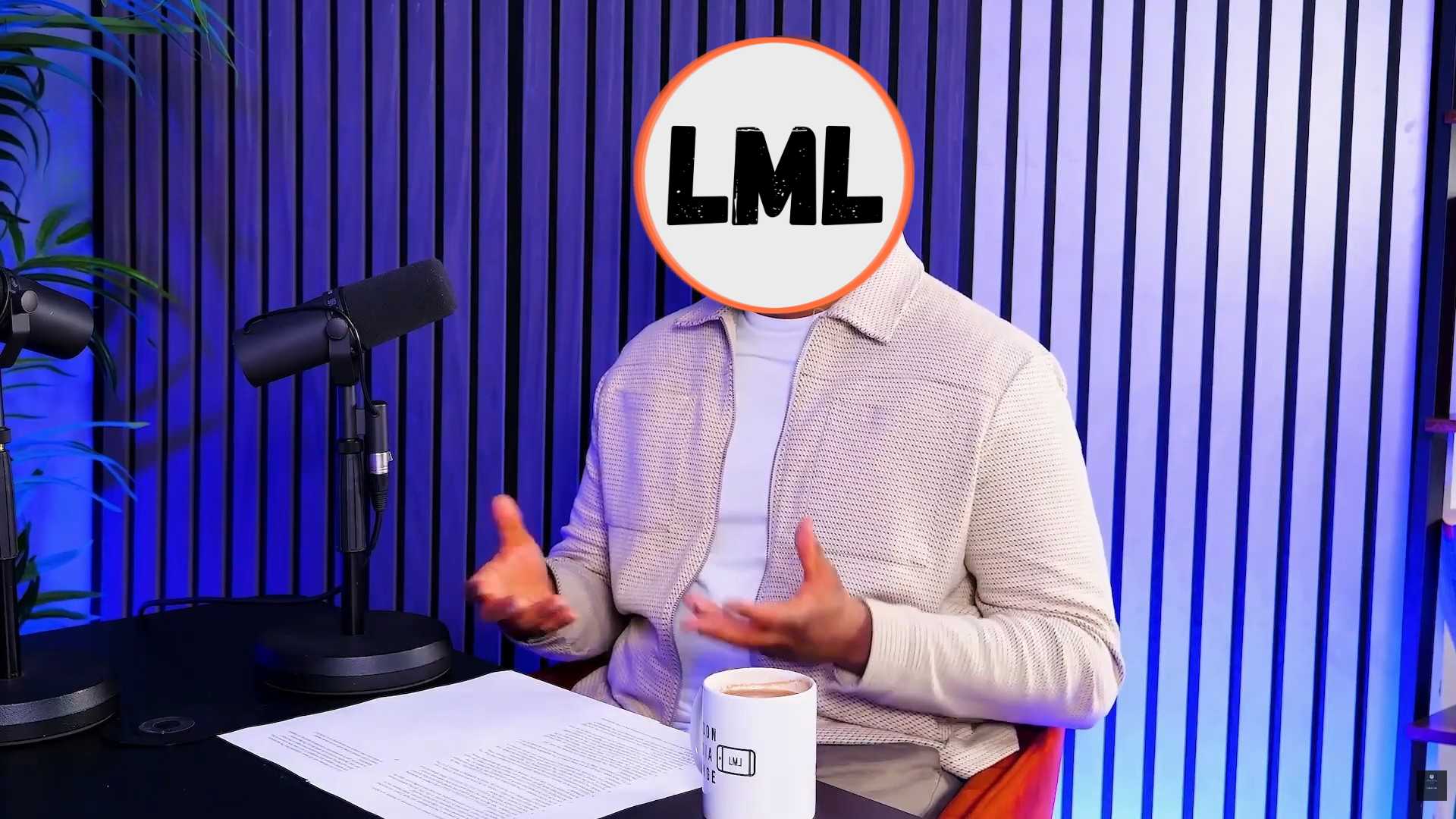 London Media Lounge podcast studio set 11 with interview configuration